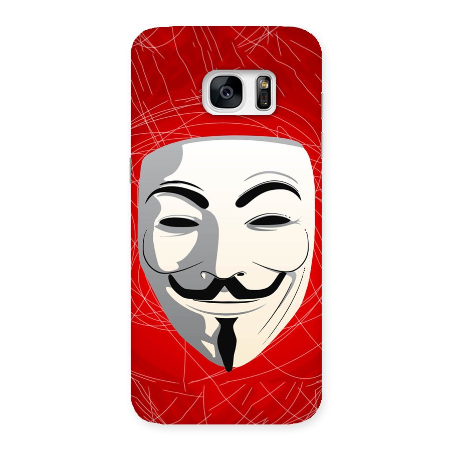 Anonymous Mask Abstract  Back Case for Galaxy S7 Edge