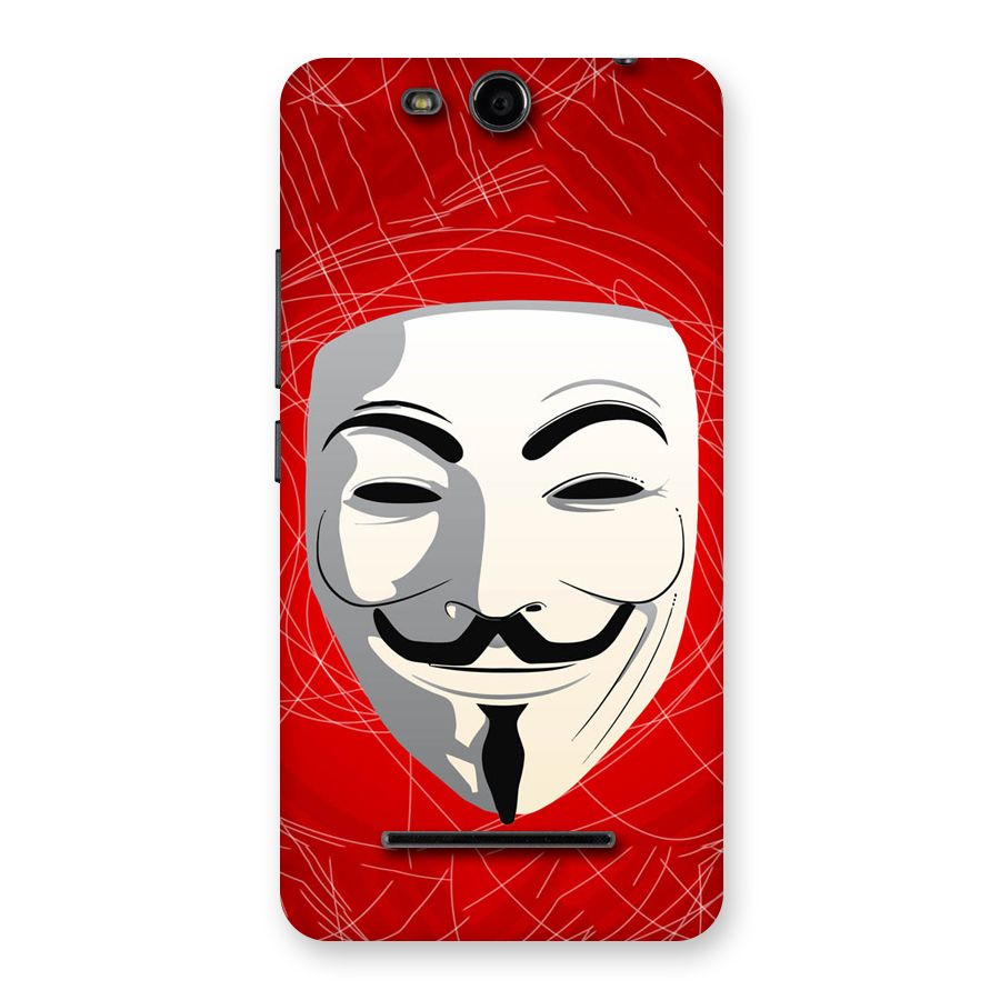 Anonymous Mask Abstract  Back Case for Micromax Canvas Juice 3 Q392