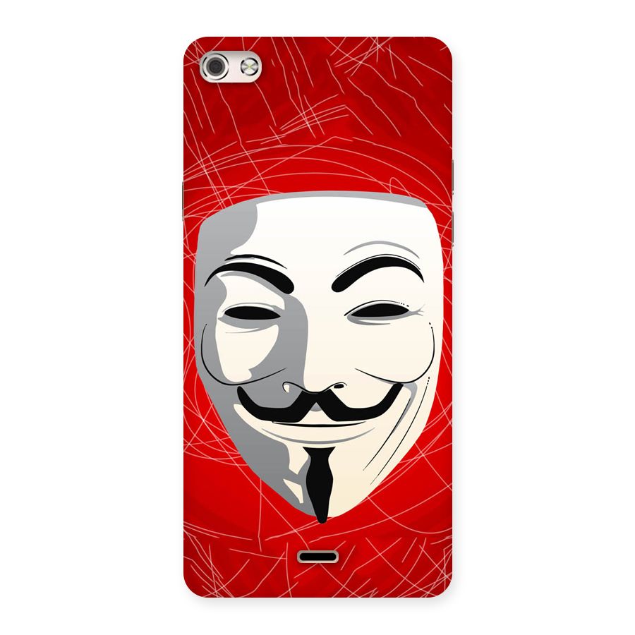 Anonymous Mask Abstract  Back Case for Micromax Canvas Silver 5