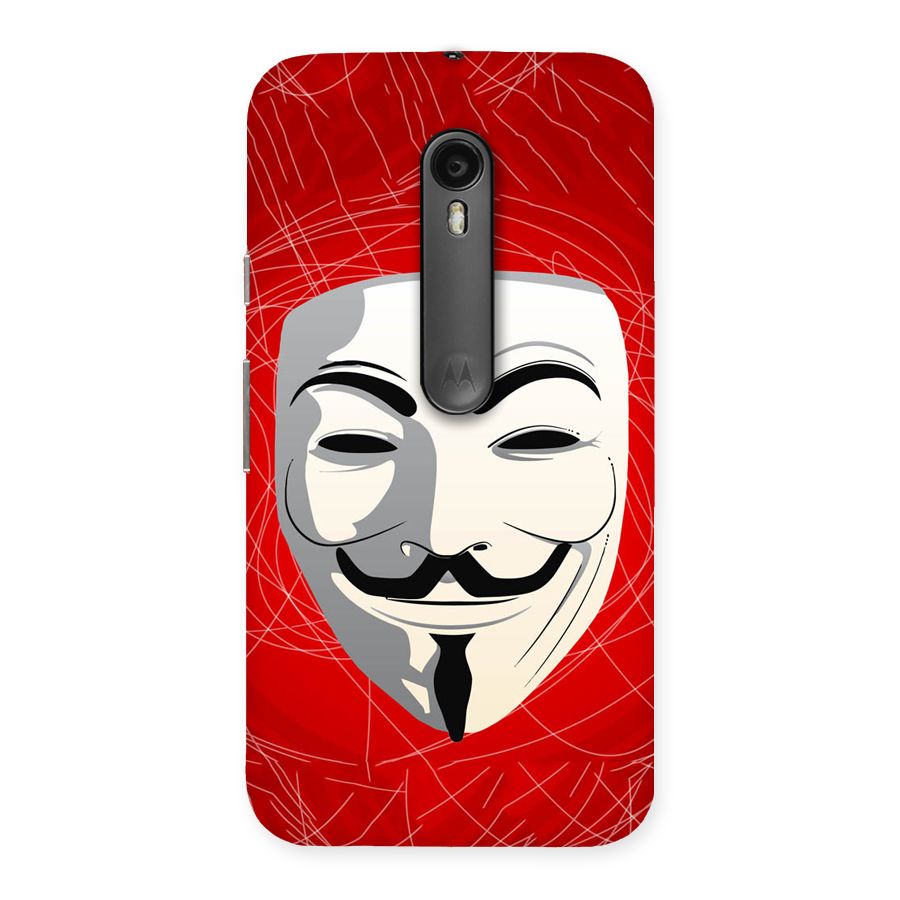Anonymous Mask Abstract  Back Case for Moto G Turbo