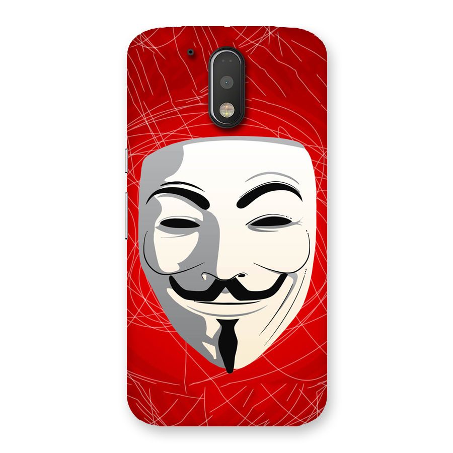 Anonymous Mask Abstract  Back Case for Motorola Moto G4 Plus