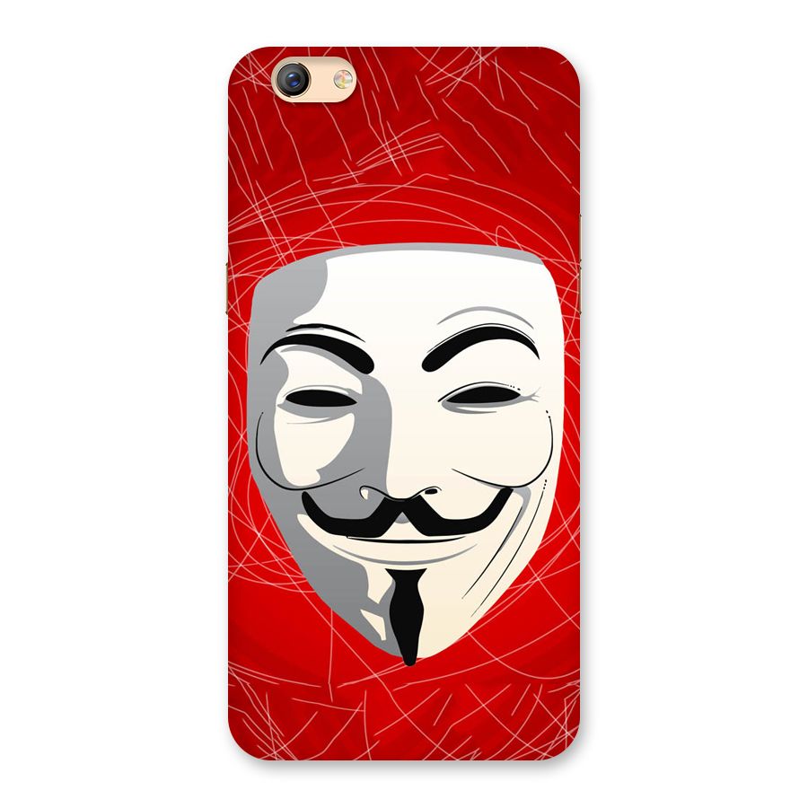 Anonymous Mask Abstract  Back Case for Oppo F3 Plus