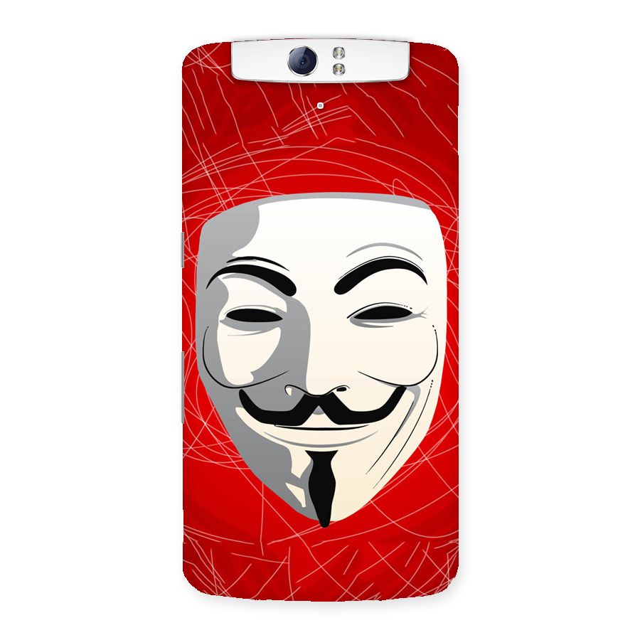 Anonymous Mask Abstract  Back Case for Oppo N1