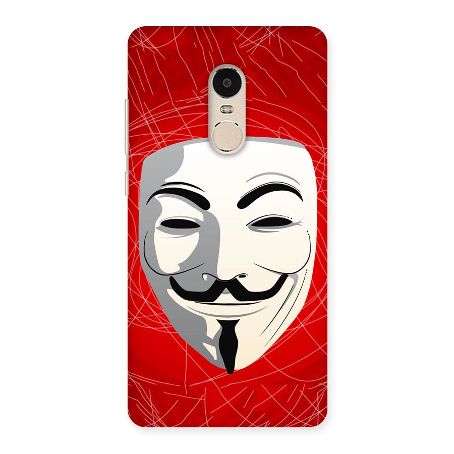 Anonymous Mask Abstract  Back Case for Xiaomi Redmi Note 4