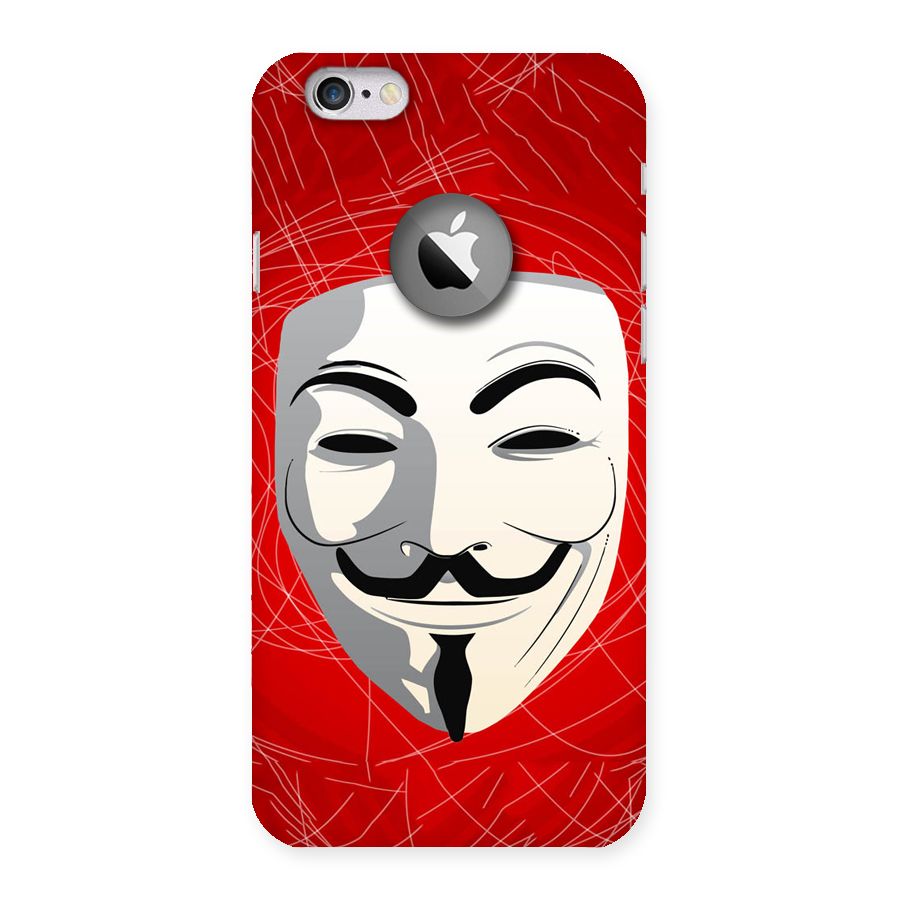 Anonymous Mask Abstract  Back Case for iPhone 6 Logo Cut