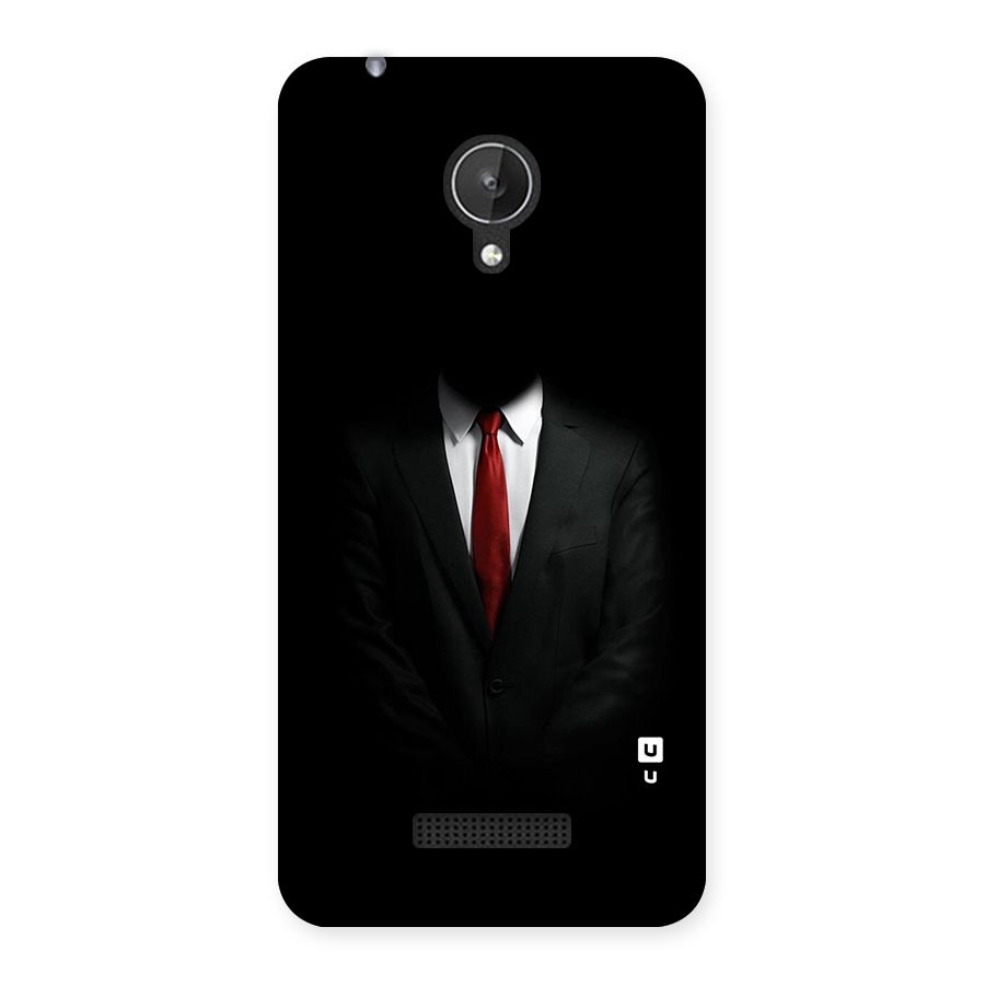 Anonymous Suit Back Case for Micromax Canvas Spark Q380