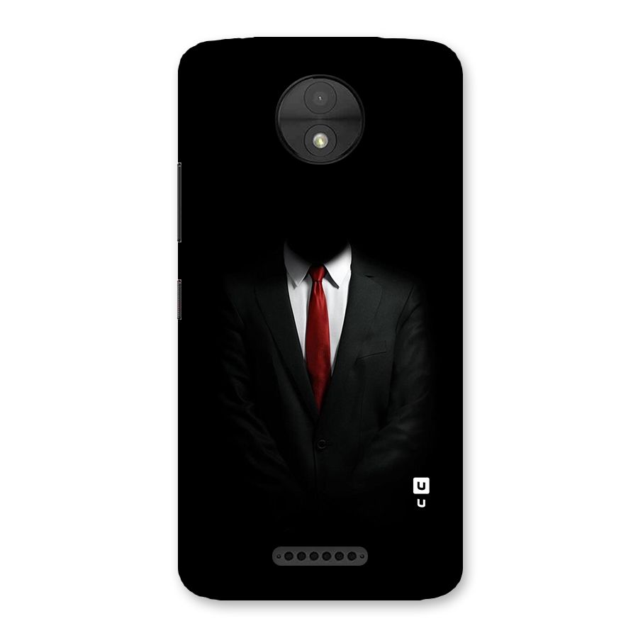 Anonymous Suit Back Case for Moto C