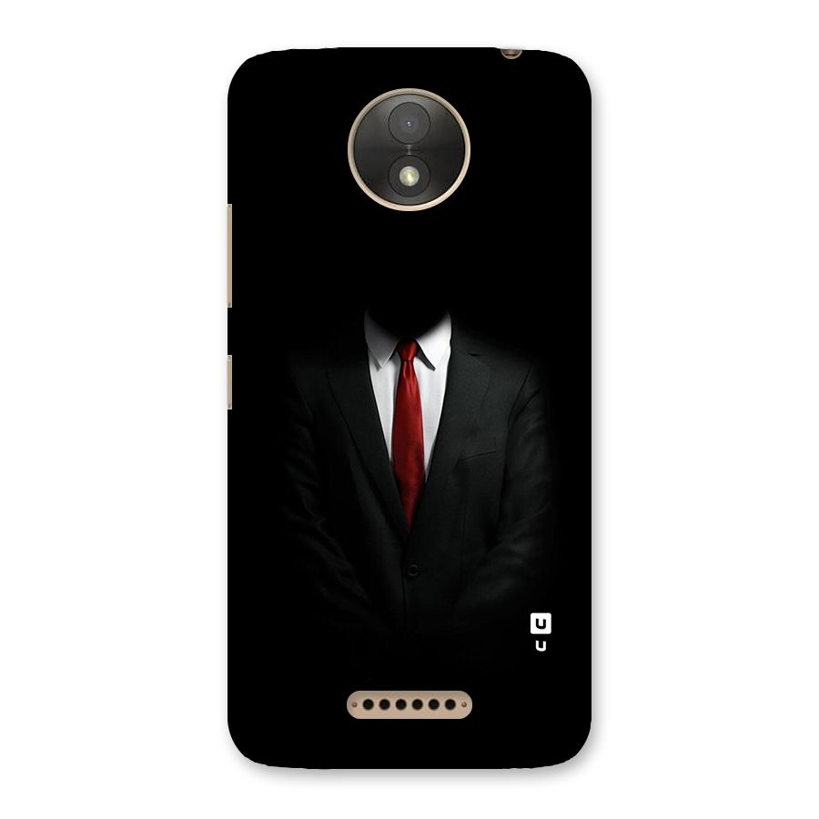 Anonymous Suit Back Case for Moto C Plus