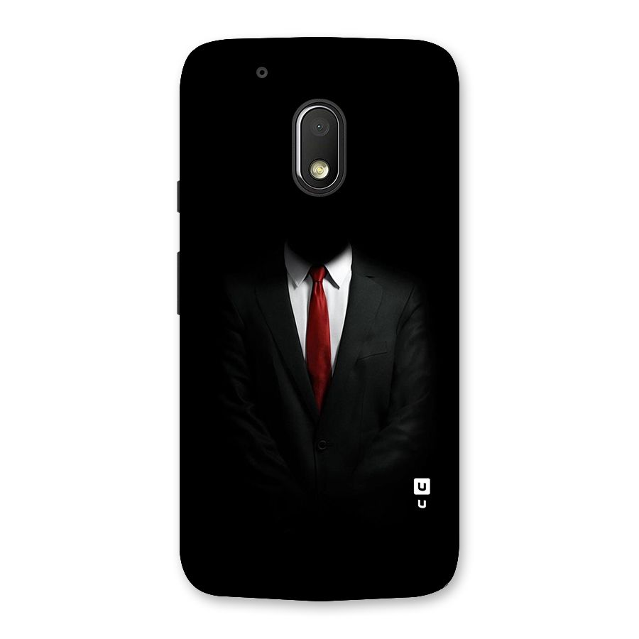 Anonymous Suit Back Case for Moto G4 Play