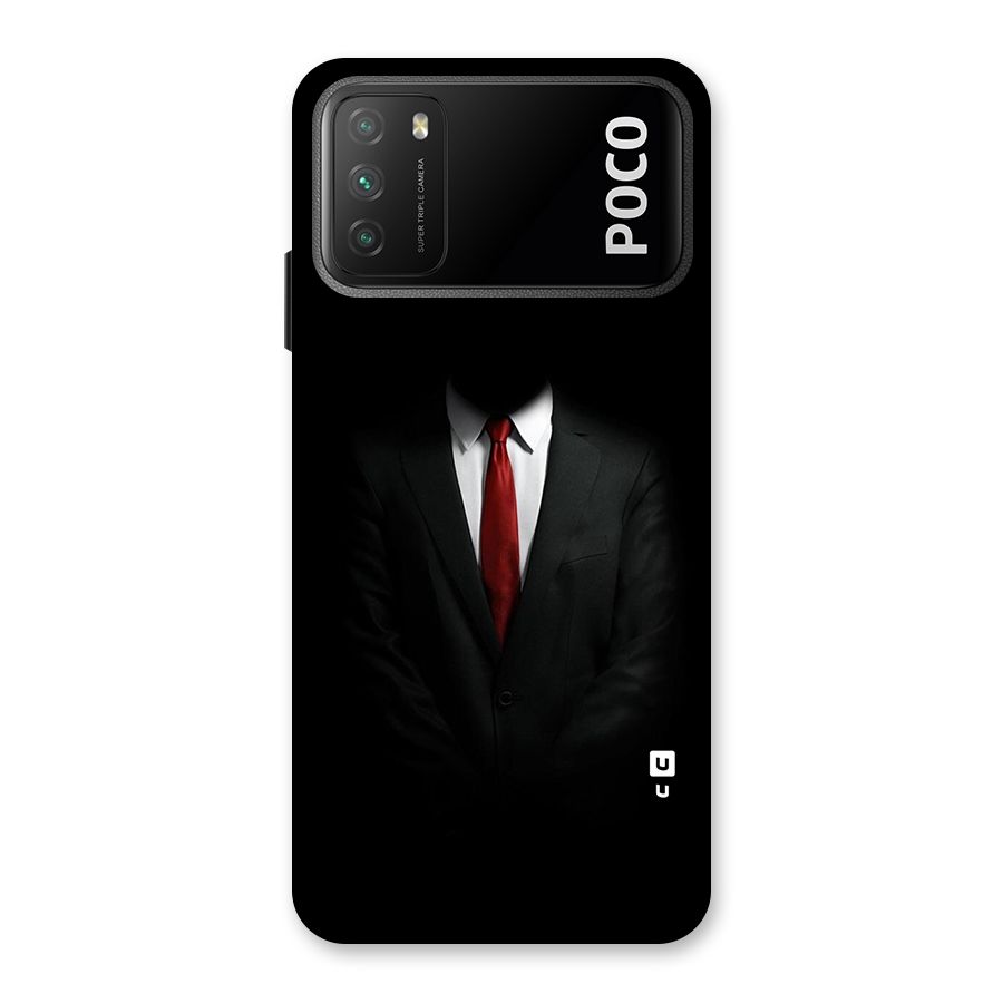 Anonymous Suit Back Case for Poco M3