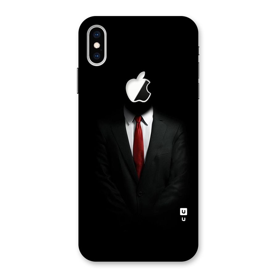 Anonymous Suit Back Case for iPhone XS Max Apple Cut