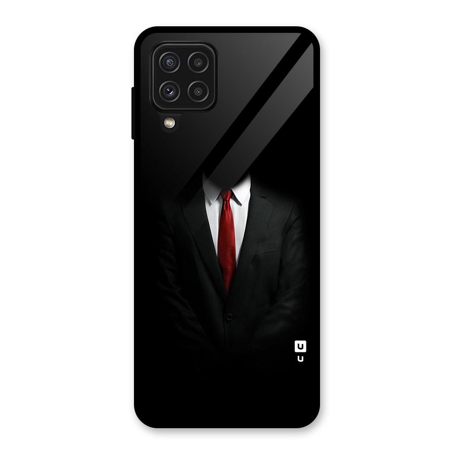Anonymous Suit Glass Back Case for Galaxy A22 4G