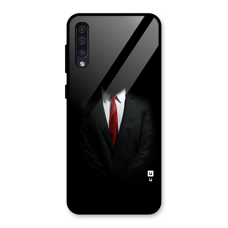 Anonymous Suit Glass Back Case for Galaxy A30s