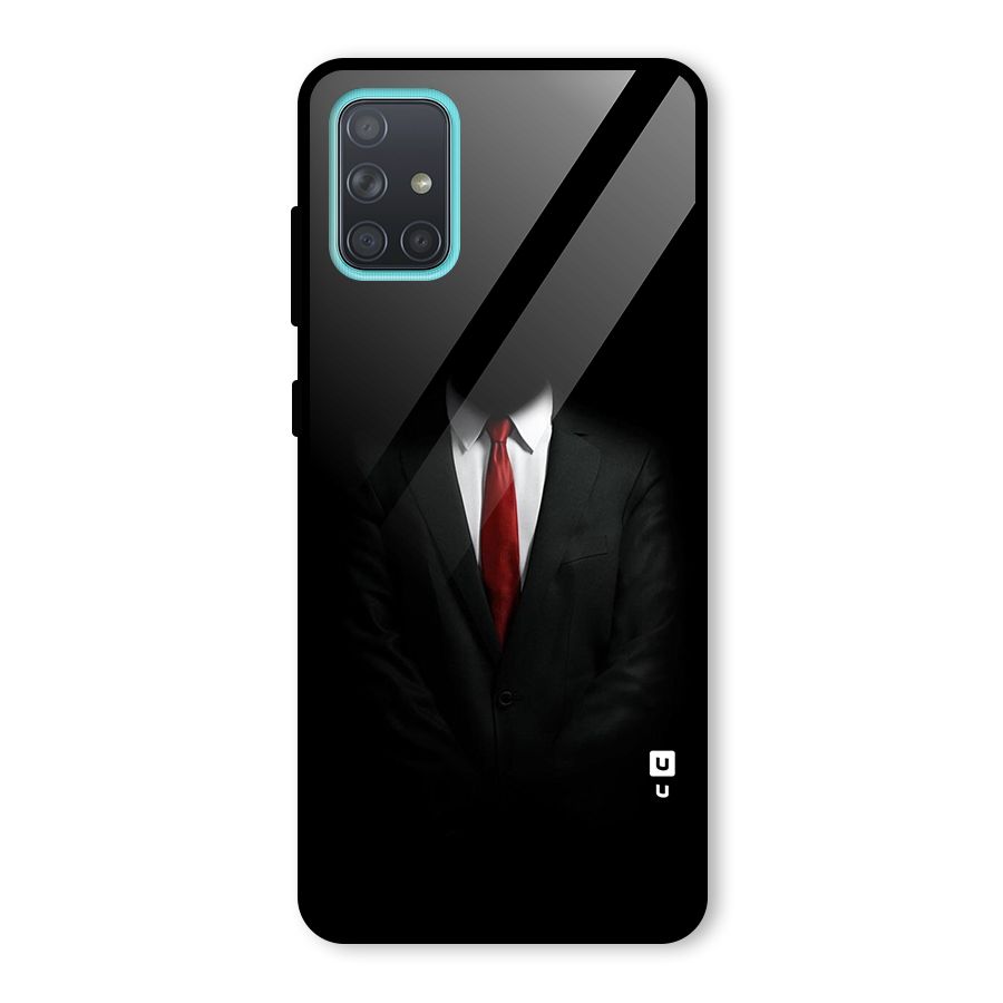 Anonymous Suit Glass Back Case for Galaxy A71