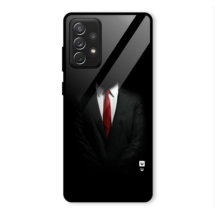 Anonymous Suit Glass Back Case for Galaxy A72