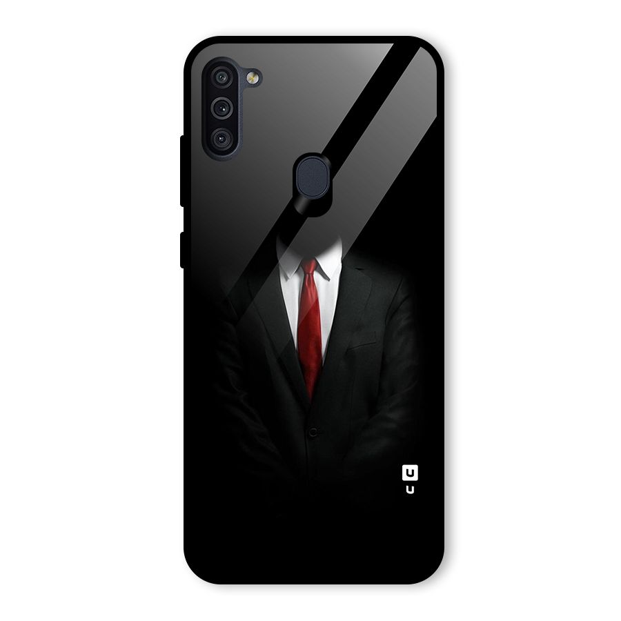 Anonymous Suit Glass Back Case for Galaxy M11