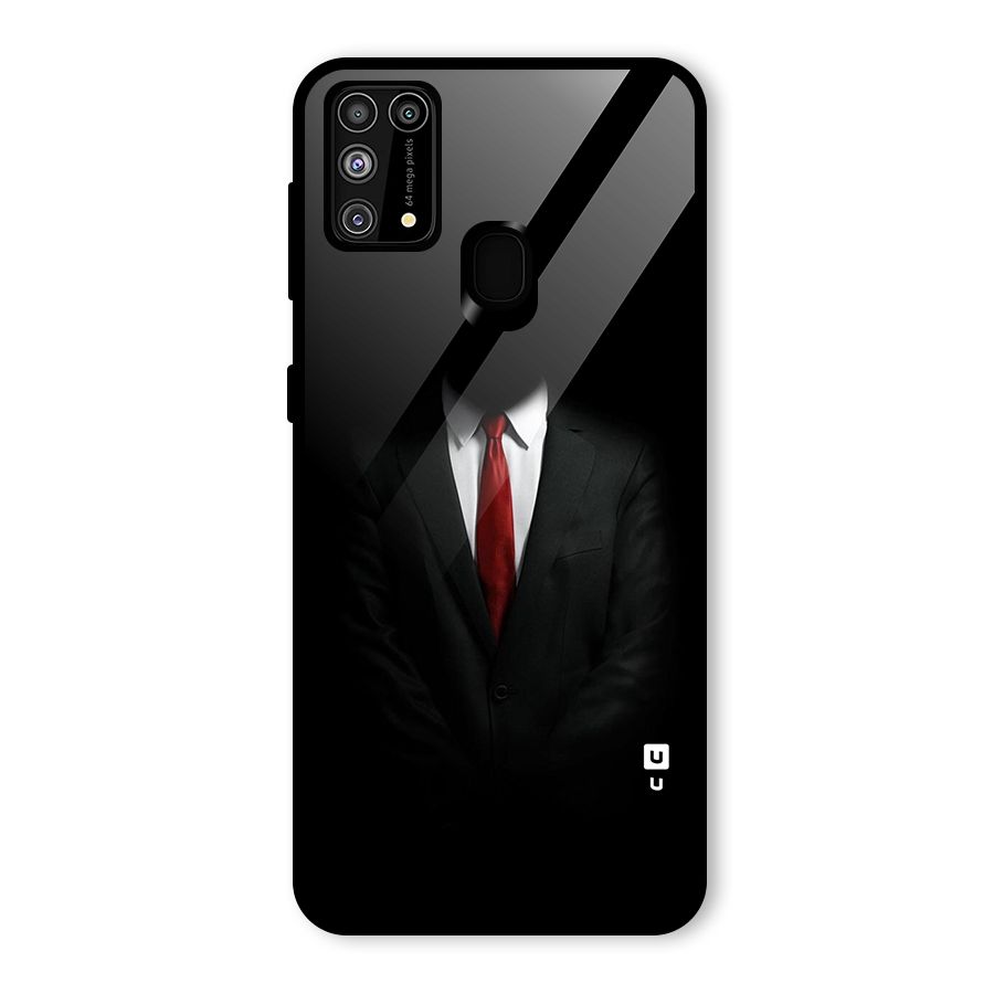 Anonymous Suit Glass Back Case for Galaxy M31