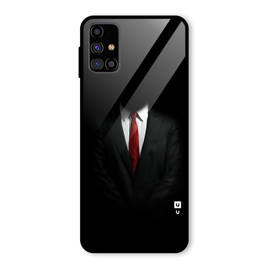 Anonymous Suit Glass Back Case for Galaxy M31s