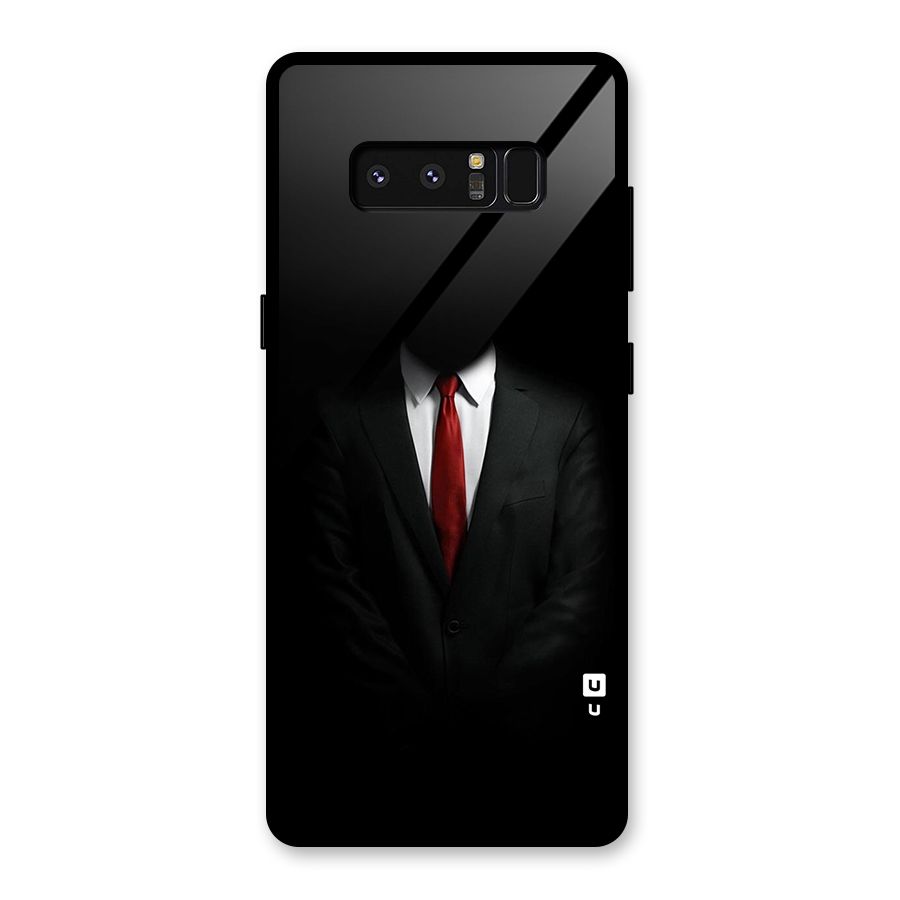 Anonymous Suit Glass Back Case for Galaxy Note 8
