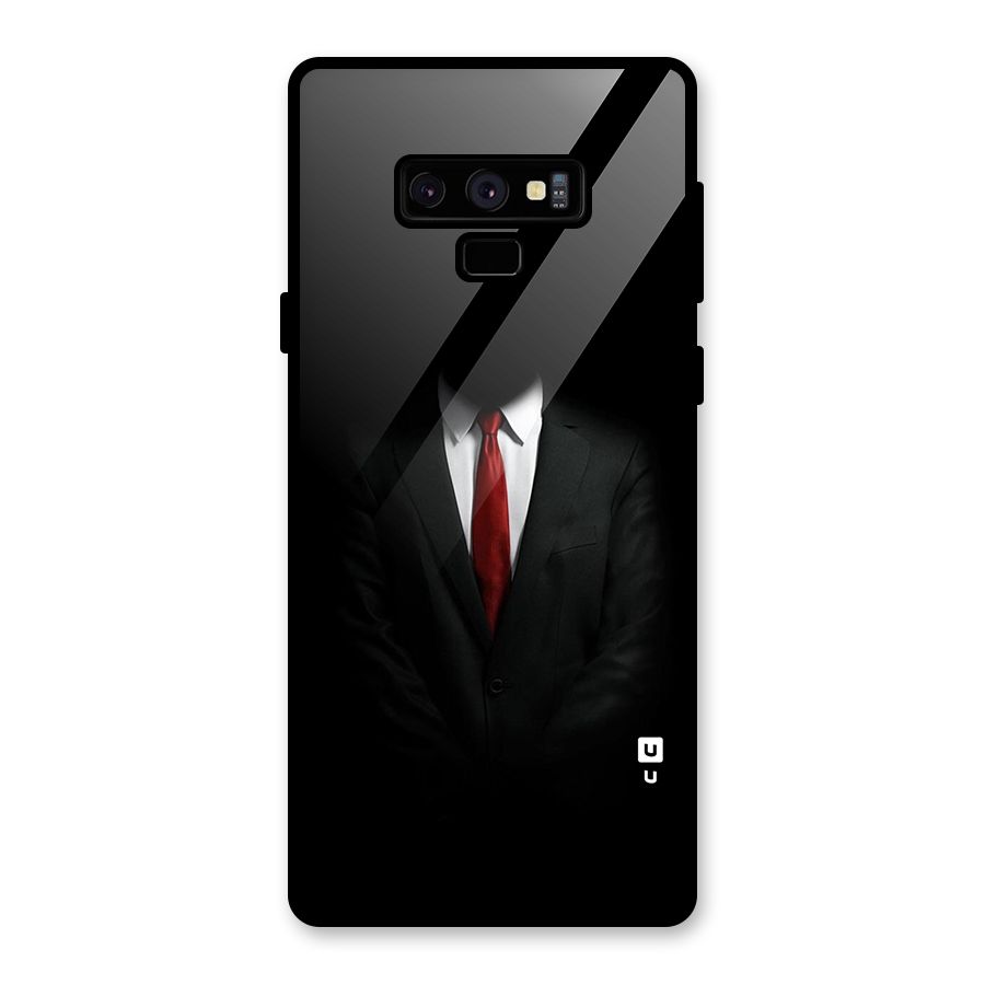 Anonymous Suit Glass Back Case for Galaxy Note 9