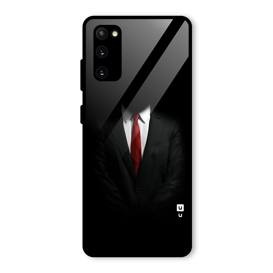 Anonymous Suit Glass Back Case for Galaxy S20 FE