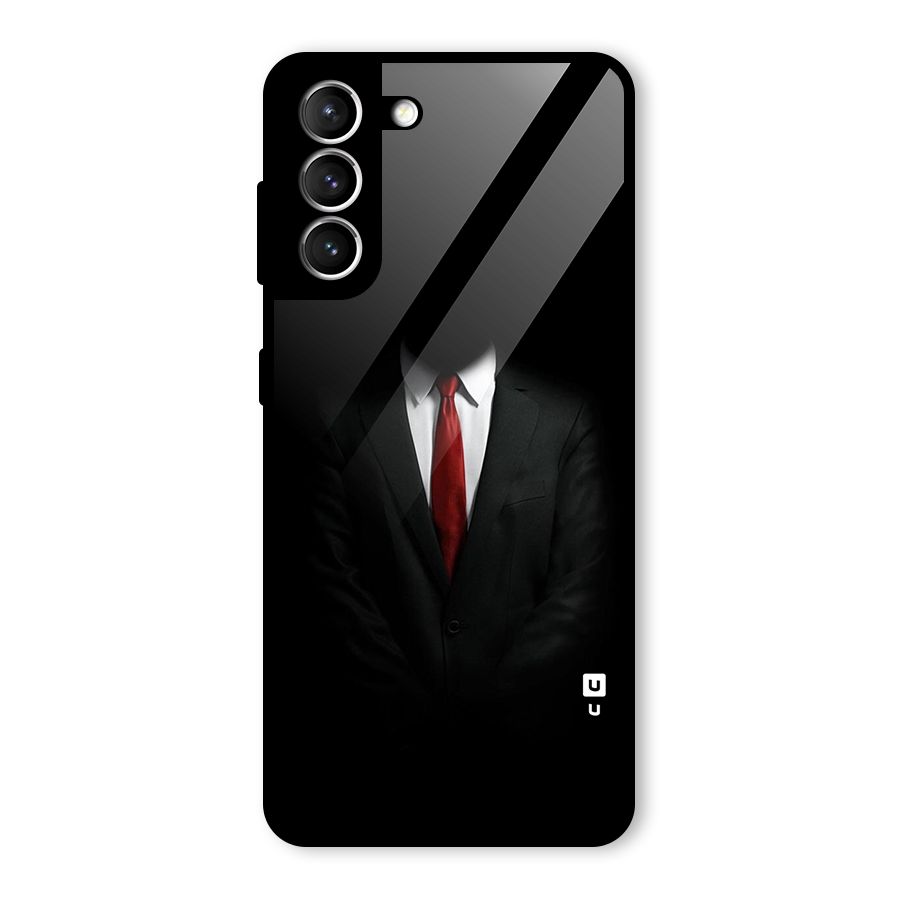 Anonymous Suit Glass Back Case for Galaxy S21 5G