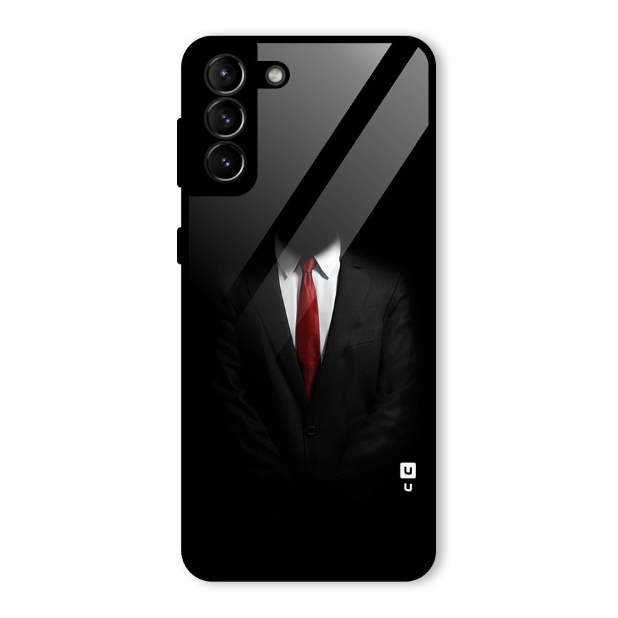 Anonymous Suit Glass Back Case for Galaxy S21 Plus
