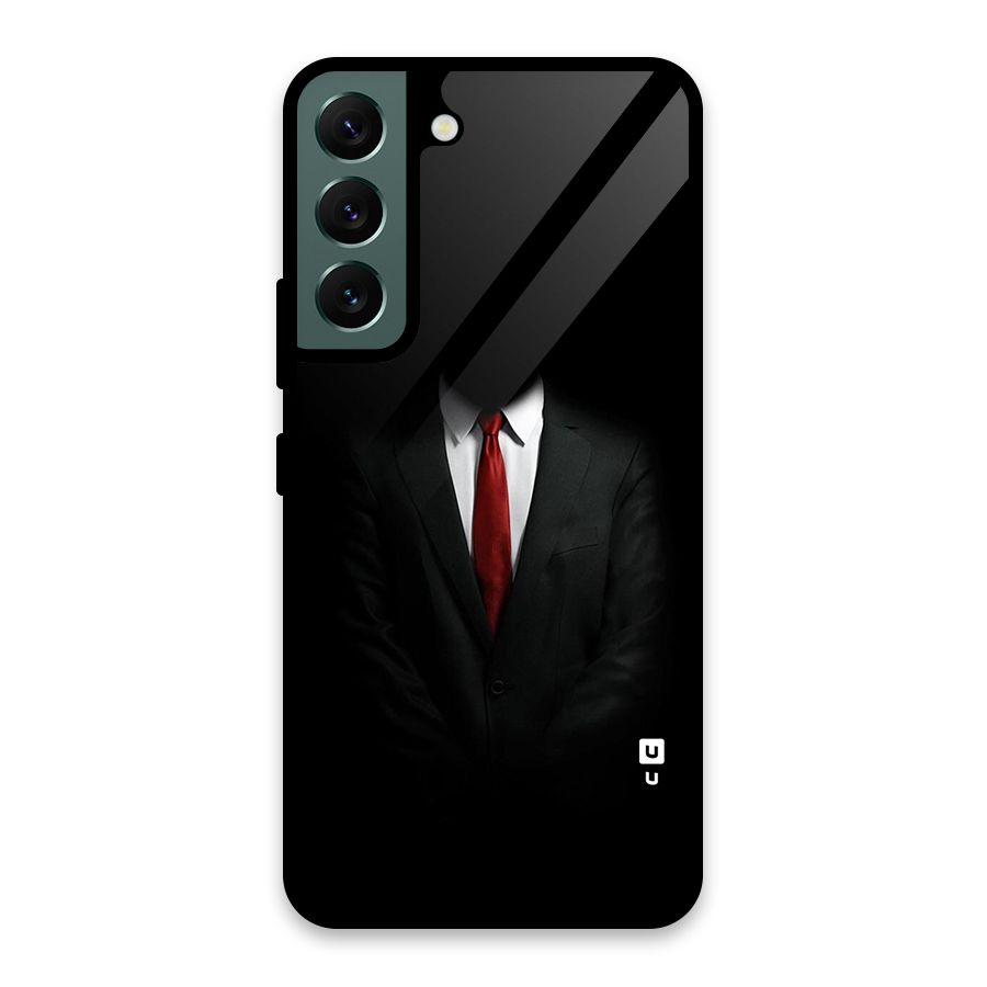 Anonymous Suit Glass Back Case for Galaxy S22 5G