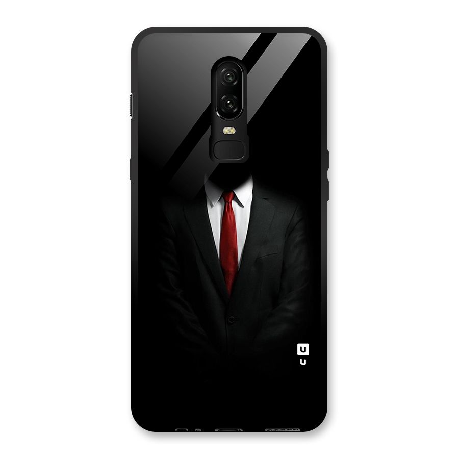 Anonymous Suit Glass Back Case for OnePlus 6