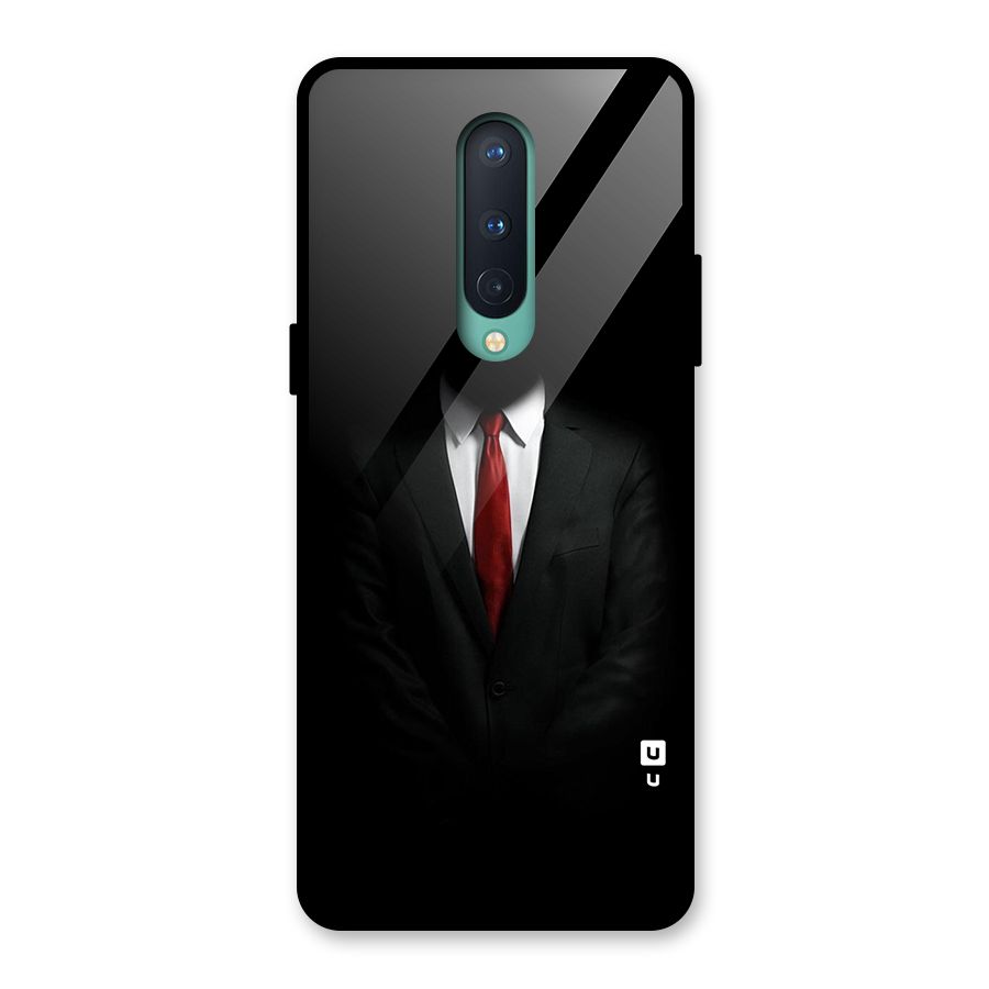 Anonymous Suit Glass Back Case for OnePlus 8
