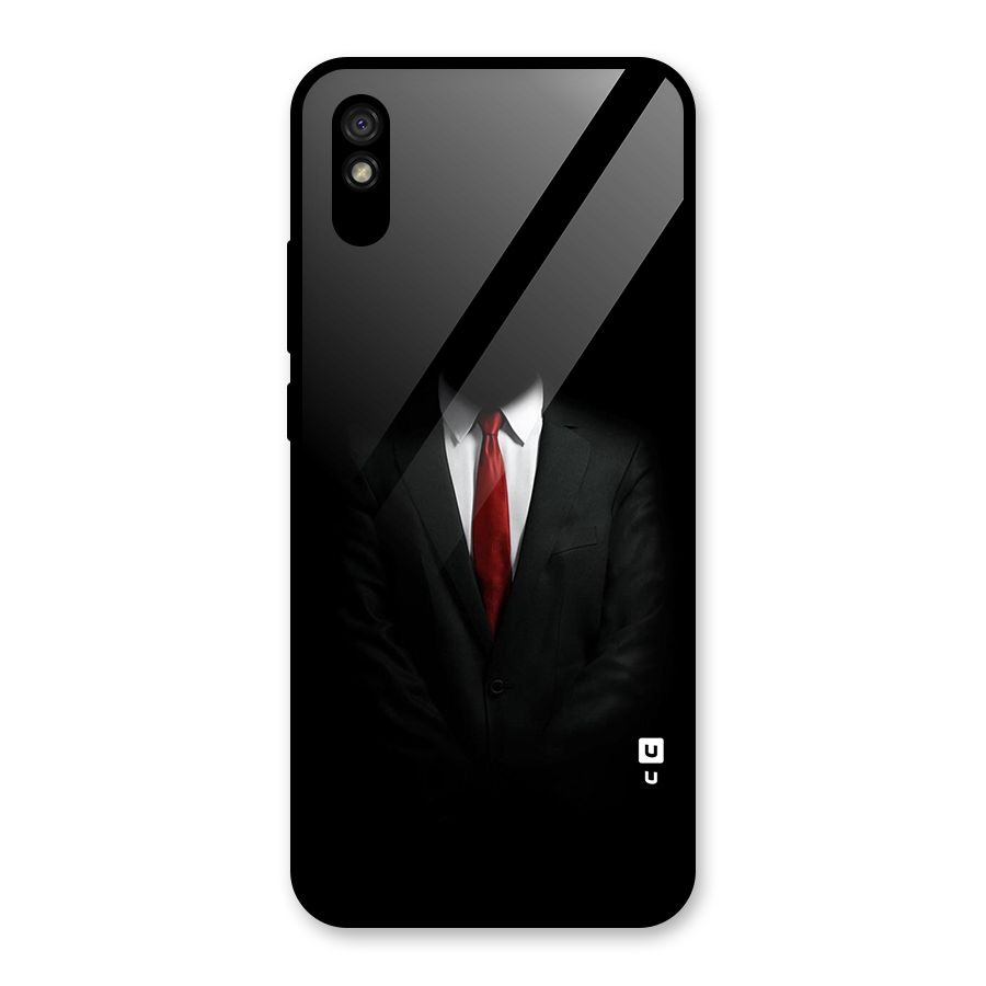 Anonymous Suit Glass Back Case for Redmi 9i