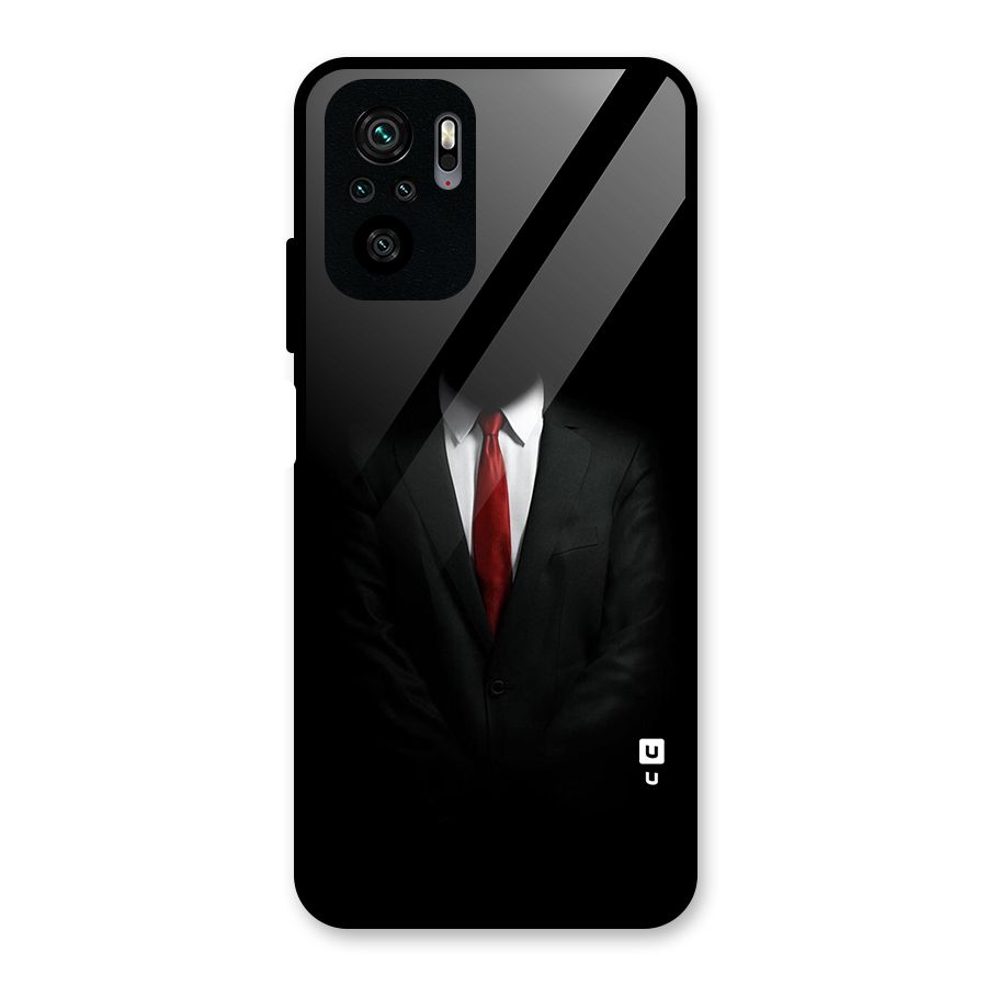 Anonymous Suit Glass Back Case for Redmi Note 10S