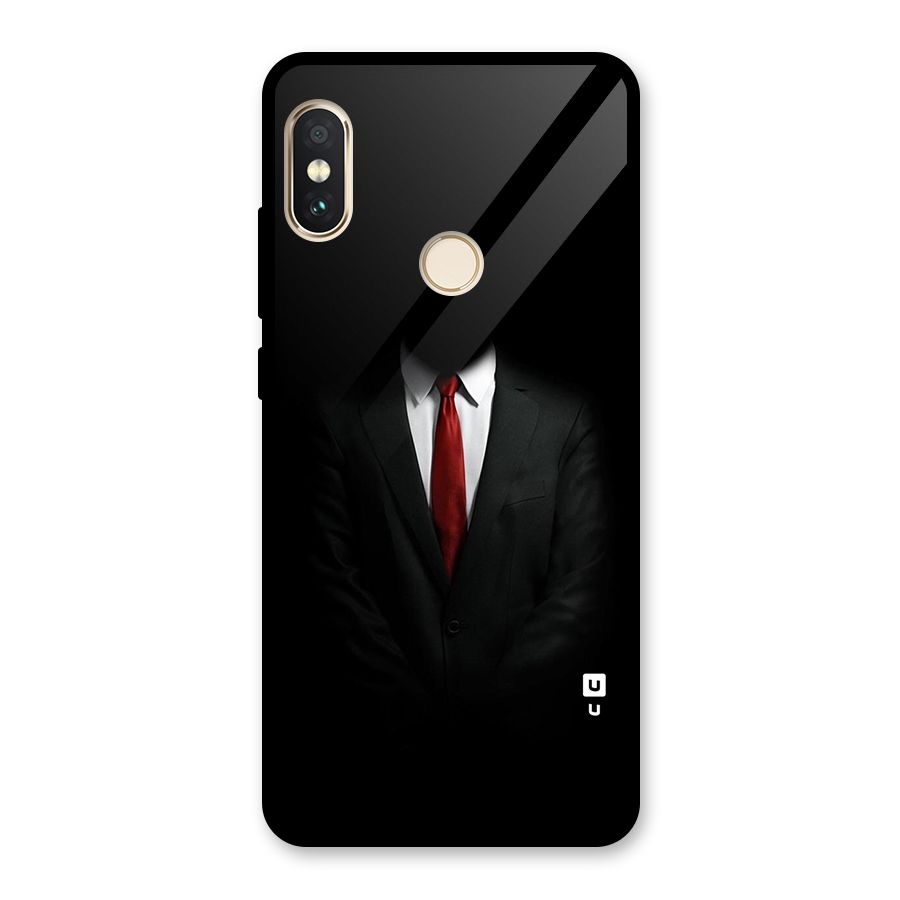 Anonymous Suit Glass Back Case for Redmi Note 5 Pro