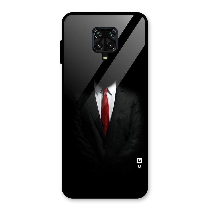 Anonymous Suit Glass Back Case for Redmi Note 9 Pro