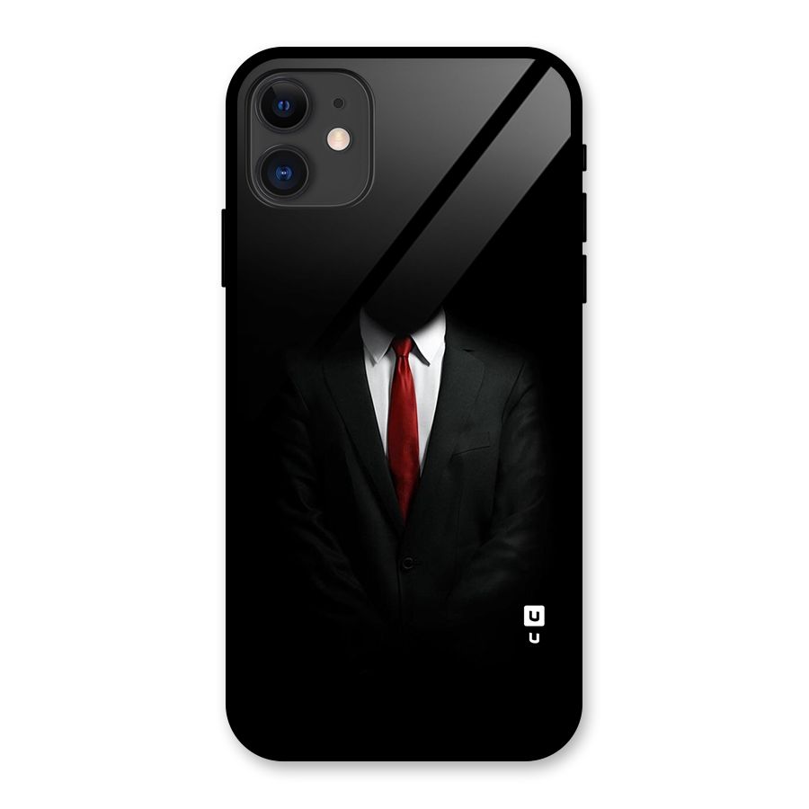 Anonymous Suit Glass Back Case for iPhone 11