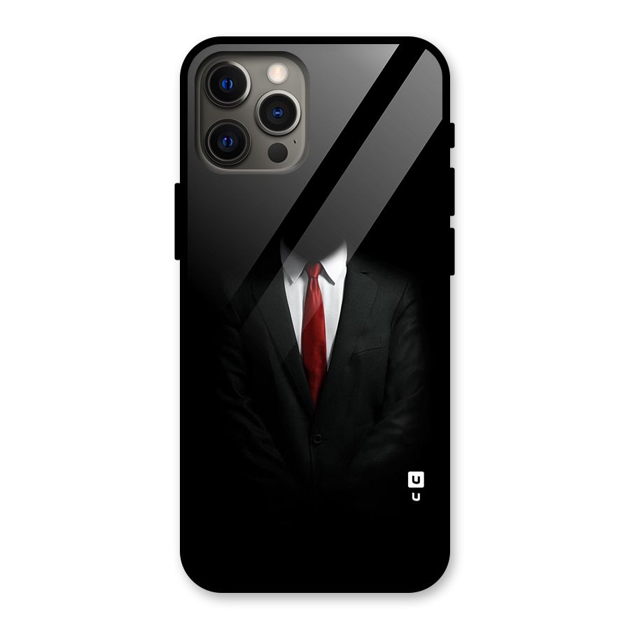 Anonymous Suit Glass Back Case for iPhone 12 Pro Max