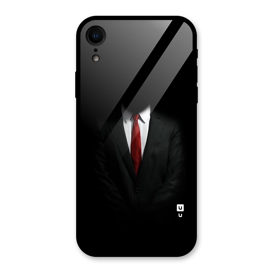 Anonymous Suit Glass Back Case for iPhone XR