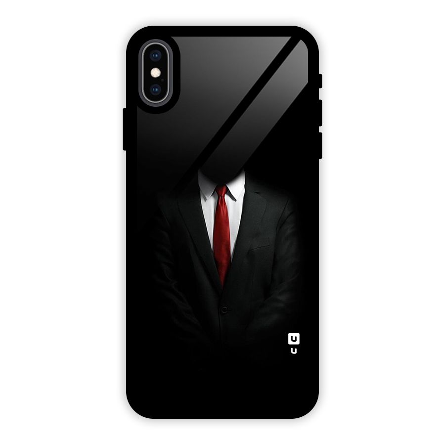 Anonymous Suit Glass Back Case for iPhone XS Max