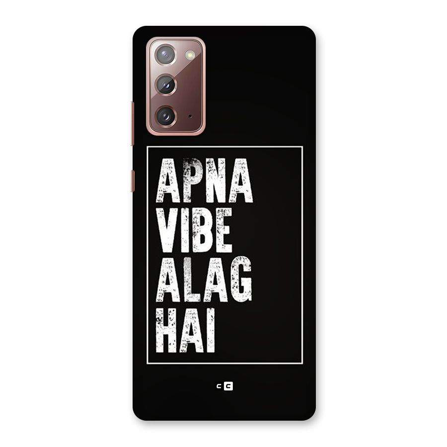 Apna Vibe Back Case for Galaxy Note 20