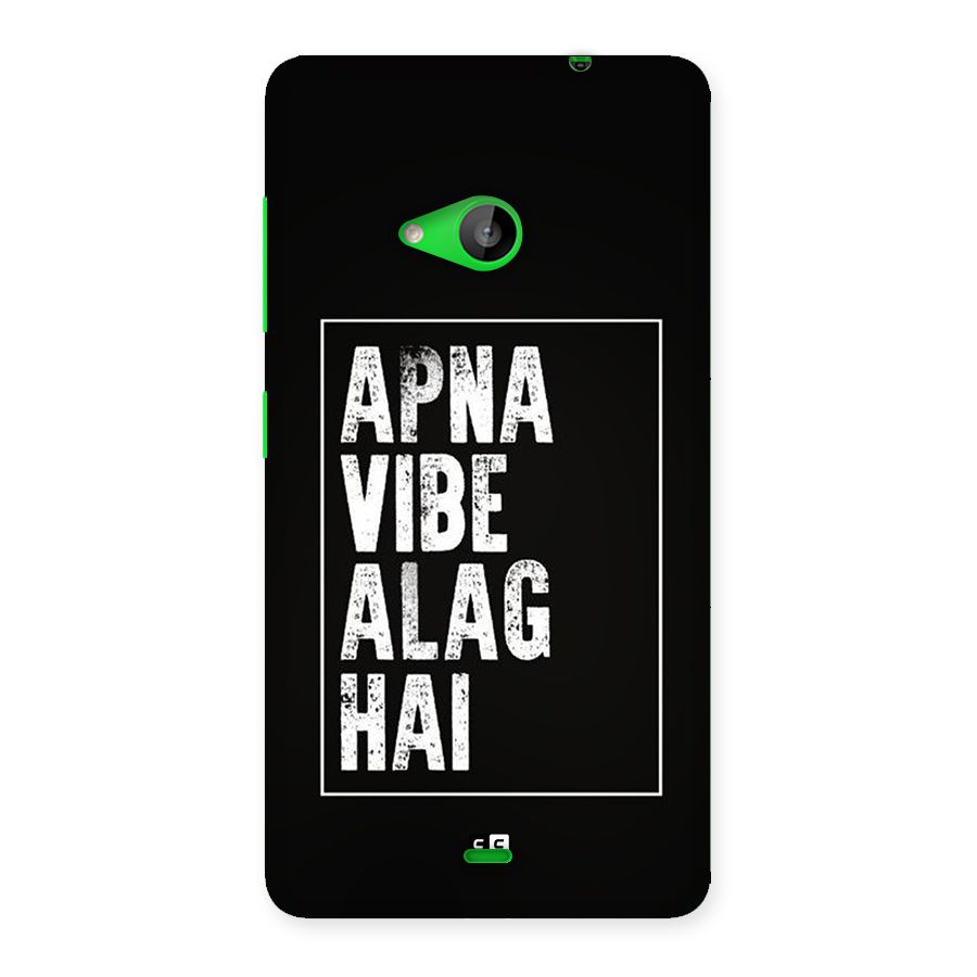 Apna Vibe Back Case for Lumia 535