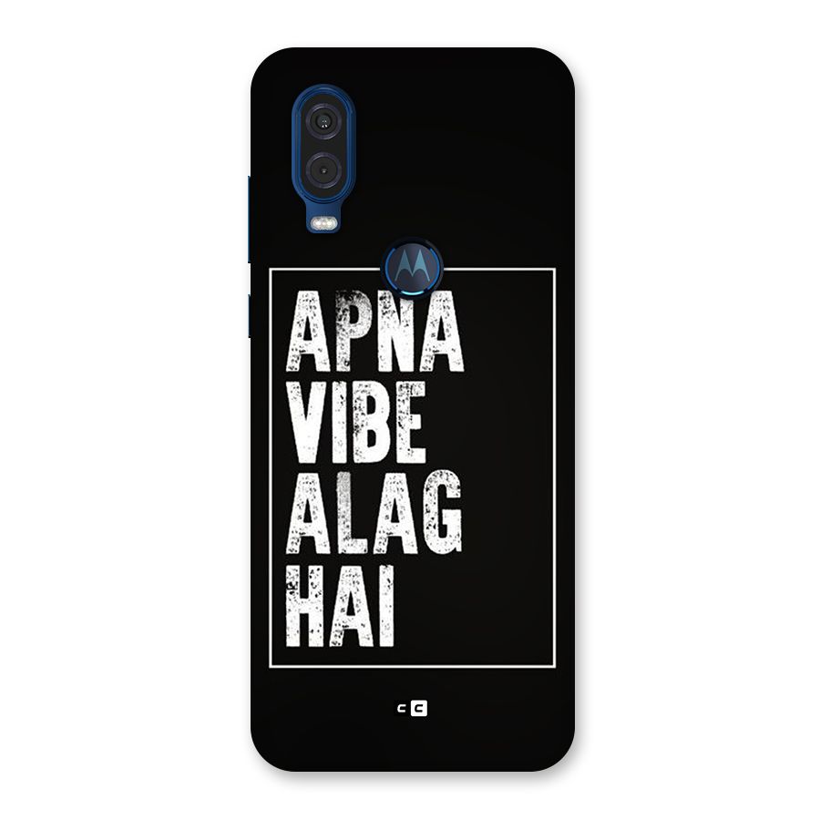 Apna Vibe Back Case for Motorola One Vision