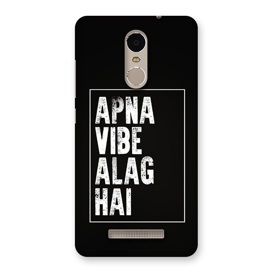 Apna Vibe Back Case for Redmi Note 3