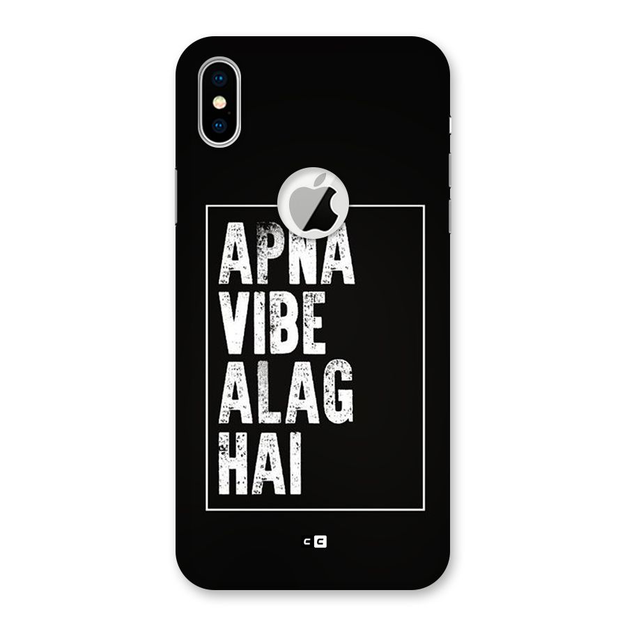 Apna Vibe Back Case for iPhone X Logo Cut