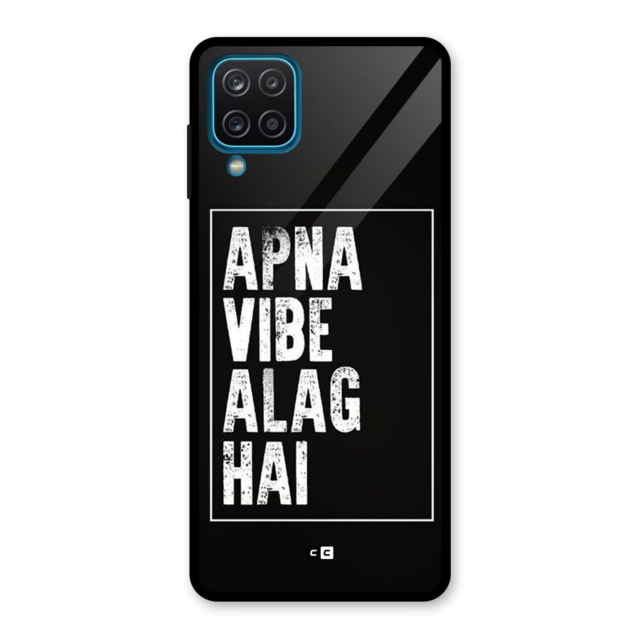 Apna Vibe Glass Back Case for Galaxy A12