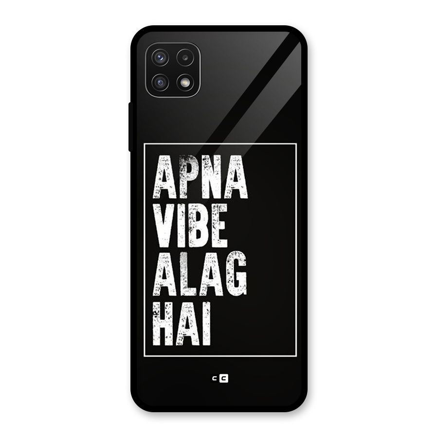 Apna Vibe Glass Back Case for Galaxy A22 5G