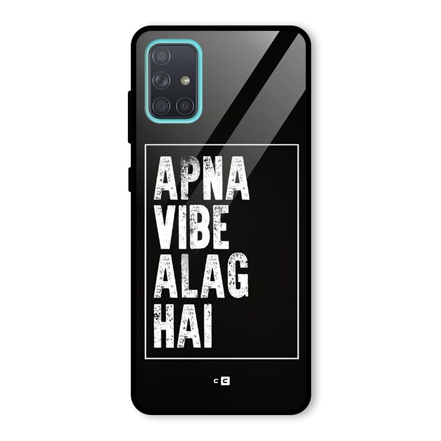 Apna Vibe Glass Back Case for Galaxy A71