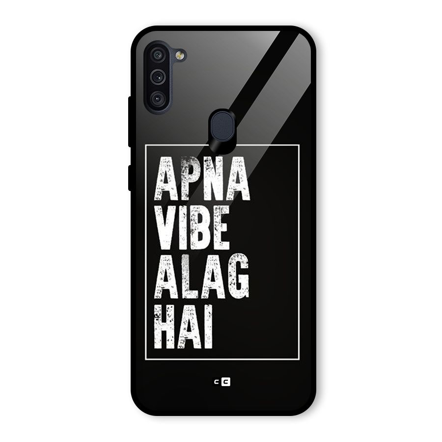 Apna Vibe Glass Back Case for Galaxy M11