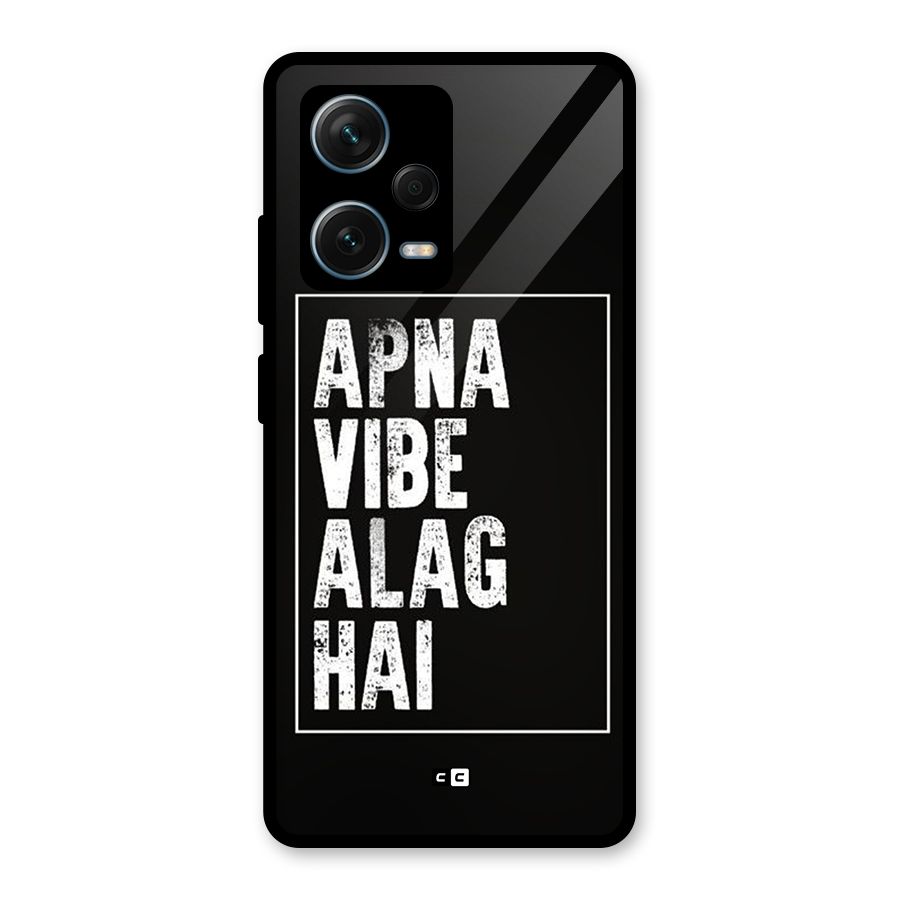Apna Vibe Glass Back Case for Redmi Note 12 Pro Plus 5G