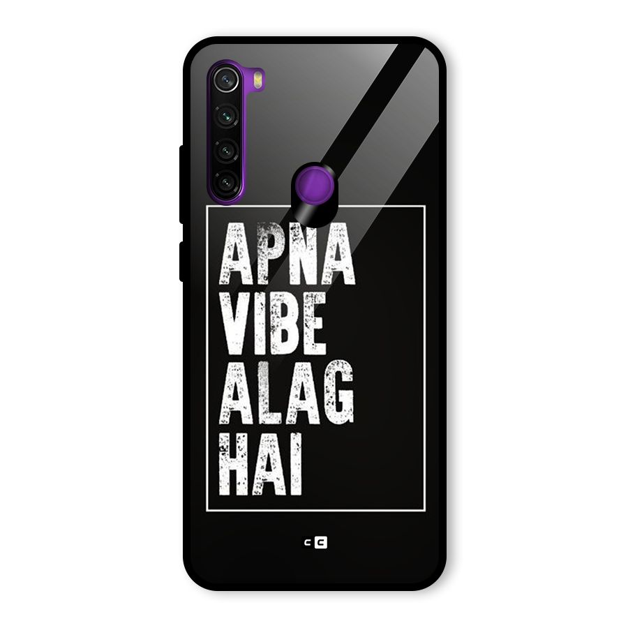 Apna Vibe Glass Back Case for Redmi Note 8