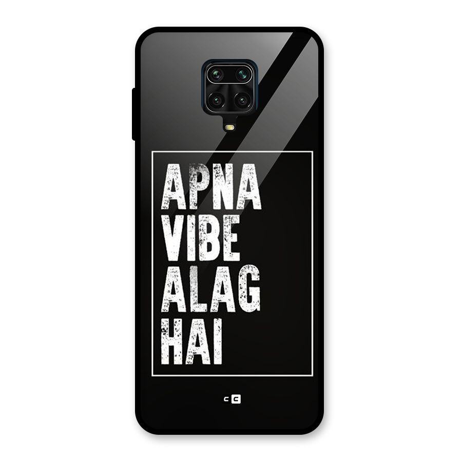 Apna Vibe Glass Back Case for Redmi Note 9 Pro